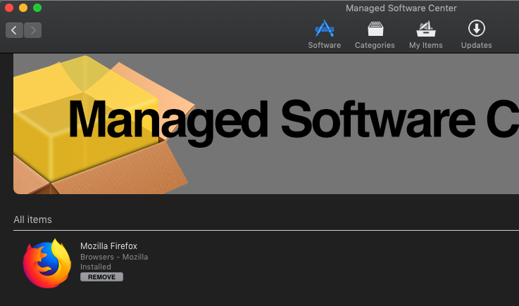 Optional install available to be removed