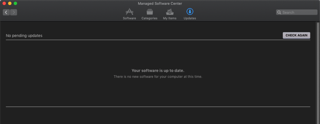 Managed Software Center with no optional installs